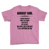 Super August Girl Youth Tee