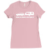 home is where you park it Ladies Fitted T-Shirt