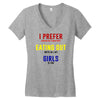 i prefer eating out girls Women's V-Neck T-Shirt