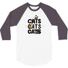 cats cats cats 3/4 Sleeve Shirt