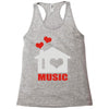 new i love house Racerback Tank