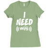 I Need Wi-Fi Ladies Fitted T-Shirt