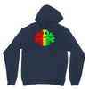 rasta skull and crossbones reggae dub club rave Hoodie