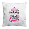 Celebrating With the 2nd Birthday Queen Throw Pillow