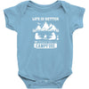 Life Is Better Around The Campfire Baby Bodysuit