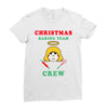 christmas baking team crew angel Ladies Fitted T-Shirt