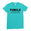 Funcle Like Dad, Only Cooler Ladies Fitted T-Shirt