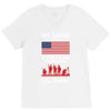 Stand For The Flag We Kneel For The Fallen V-Neck Tee
