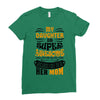 My Daughter Is Super Awesome Her Mom Ladies Fitted T-Shirt