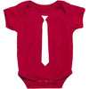 skinny white tie Baby Bodysuit