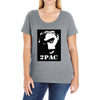 2pac (1) Ladies Curvy T-Shirt