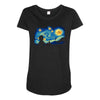 super starry night Maternity Scoop Neck T-shirt