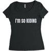 i'm so kiding Women's Triblend Scoop T-shirt