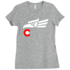 hecho en colorado long sleeve Ladies Fitted T-Shirt