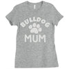 bulldog mum Ladies Fitted T-Shirt