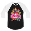 paw patrol birthday girl mom 3/4 Sleeve Shirt