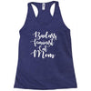 badass feminist cat mom Racerback Tank