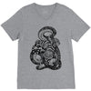 snake and tiger V-Neck Tee