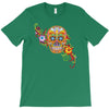 women's sugar skull purple T-Shirt
