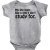 my life feels Baby Onesie