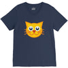 cat yellow V-Neck Tee