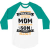 Super Cool Mom Of A Freaking Awesome Son 3/4 Sleeve Shirt