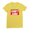 Breaking News i Don't Care Ladies Fitted T-Shirt