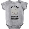 pluto never forget Baby Bodysuit