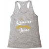 queens are born in june Racerback Tank