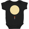 minimal solar system Baby Bodysuit