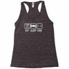 eat sleep code Racerback Tank
