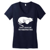 moomin inspired Women's V-Neck T-Shirt