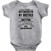 Thanks For Being My Brother, Your Big Brother Infant Clothing