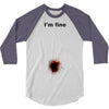 i'm fine gunshot 3/4 Sleeve Shirt