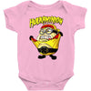 hulkaminion   yellow outfit Baby Onesie