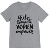 girls compete, women empower V-Neck Tee