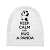 keep calm and hug a panda Baby Beanies