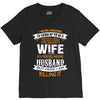 Super Cool Wife Of A Freaking Awesome Husband V-Neck Tee
