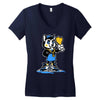 fox b Women's V-Neck T-Shirt