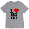 i love code V-Neck Tee