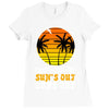 suns out guns out suns Ladies Fitted T-Shirt