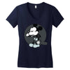 mickey mouse suicide Women's V-Neck T-Shirt
