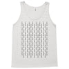 fuck you pin stripe line Tank Top