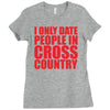 i only date people Ladies Fitted T-Shirt