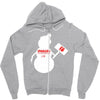 snowman   jake paul   red Zipper Hoodie