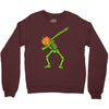 pumpkin skeleton dabbing Crewneck Sweatshirt