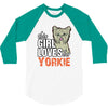 This Girl Loves Siberian Husky 3/4 Sleeve Shirt