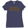 dont let gravity get you down for science geeks Ladies Fitted T-Shirt