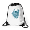 hip hop hibernation Drawstring Bags