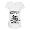 fishing funny Maternity Scoop Neck T-shirt